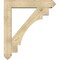 Ekena Millwork Merced Arts and Crafts Rough Sawn Bracket w/ Offset Brace, Douglas Fir, 8"W x 42"D x 48"H BKT0806X42X48MRC03RDF - alternate 3